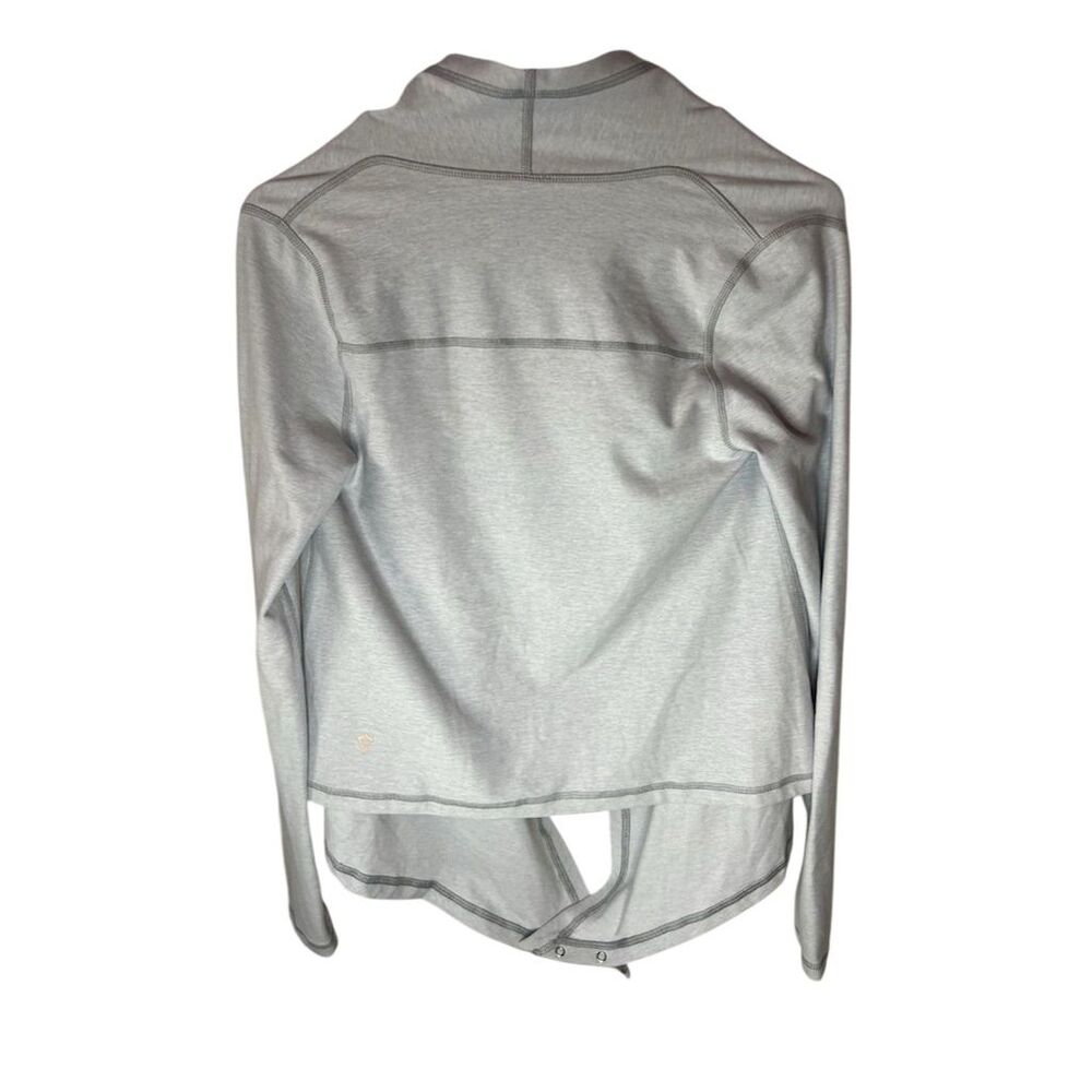 Ivivva by Lululemon Girls Gray Wrap Cardigan Sweater Size 12 Casual - Picture 2 of 7